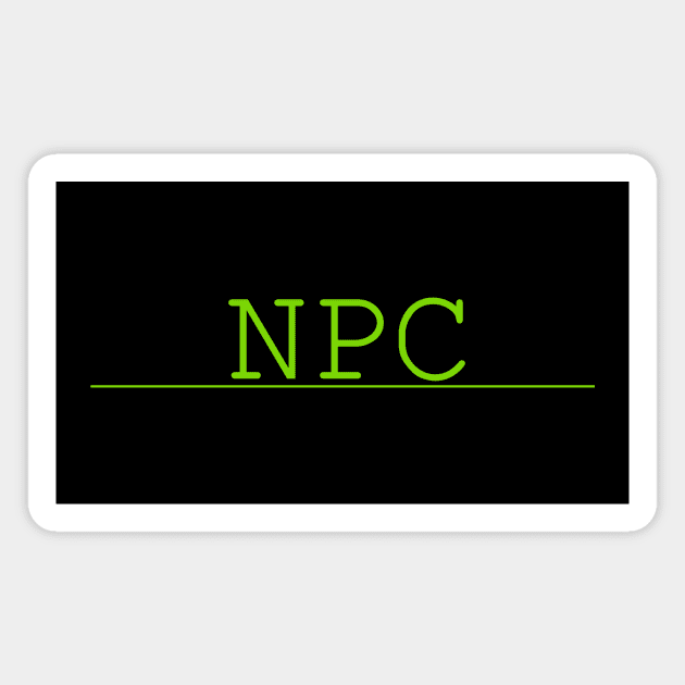 non player character npc Magnet by NotComplainingJustAsking